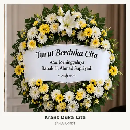 Krans Bunga Duka Pondok Melati
